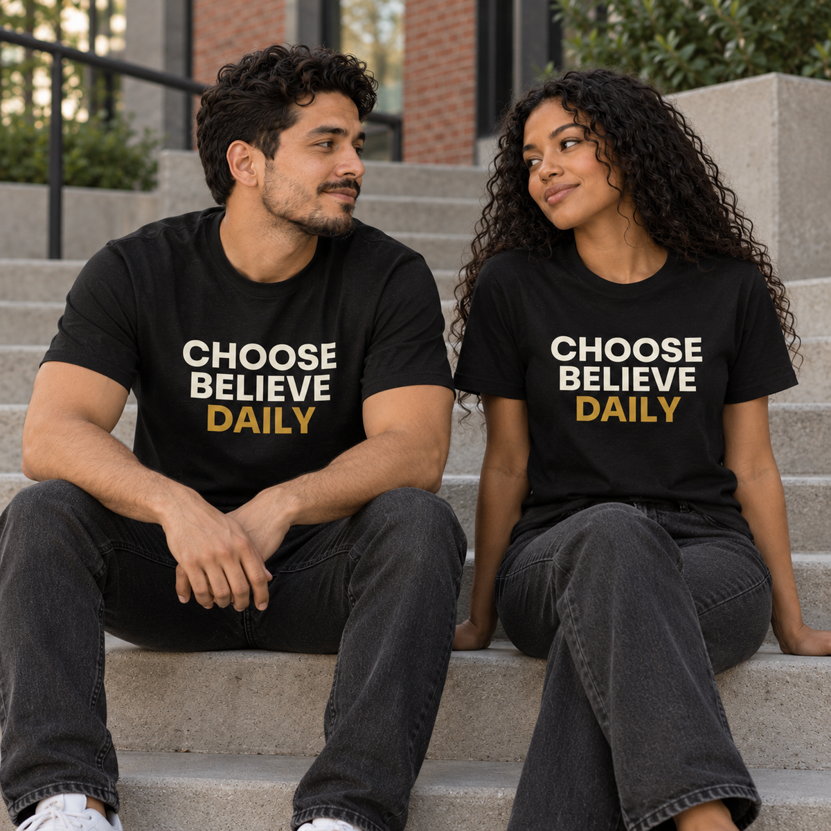 Choose. Believe. Daily. - Charcoal T